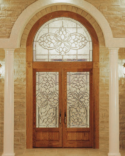 Beveled Glass Doors